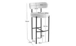 Barhocker 2er-Set