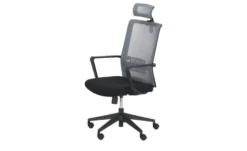 Bürodrehstuhl mit Kopfstütze