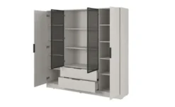 Drehtürenschrank mit 2 Schubladen