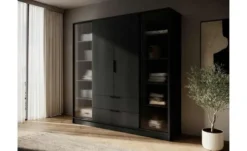Drehtürenschrank mit 2 Schubladen