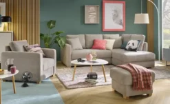 Ecksofa mit Boxspringpolsterung