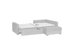 Ecksofa mit Boxspringpolsterung
