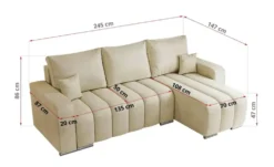 Ecksofa mit Schlaffunktion Kirasso