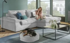 Ecksofa mit trendigem Cordbezug Hella