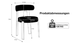 Esszimmerstuhl 2er-Set