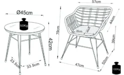 Gartenmöbel 9er-Set