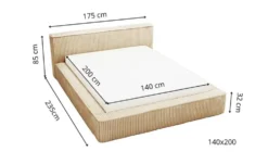 GrainGold Polsterbett mit Stauraum