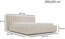 GrainGold Polsterbett mit Stauraum