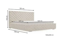 GrainGold Polsterbett mit Stauraum