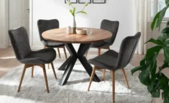 Gray & Jones 2er Set Esszimmerstuhl mit Diamant-Steppung Tierra Fuego Two