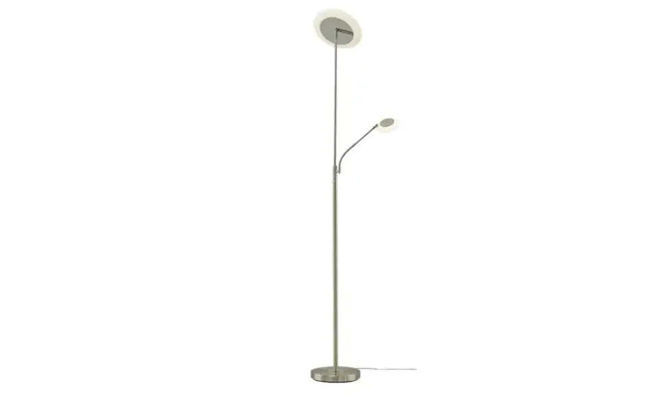 KHG LED-Deckenfluter, 2-flammig, Nickel-matt