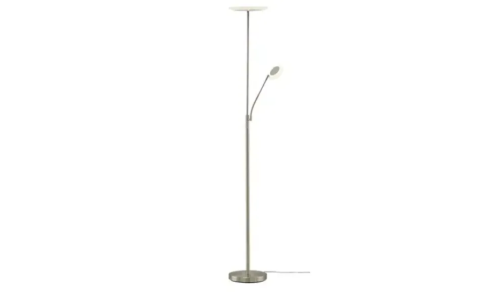 KHG LED-Deckenfluter, 2-flammig, Nickel-matt
