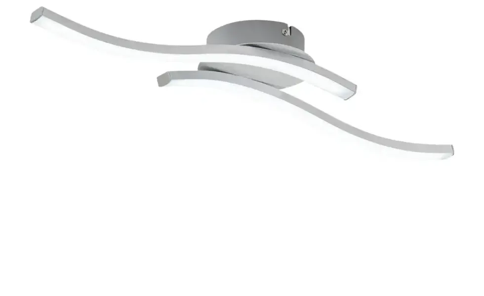 KHG LED-Deckenleuchte, 2-flammig, alufarben