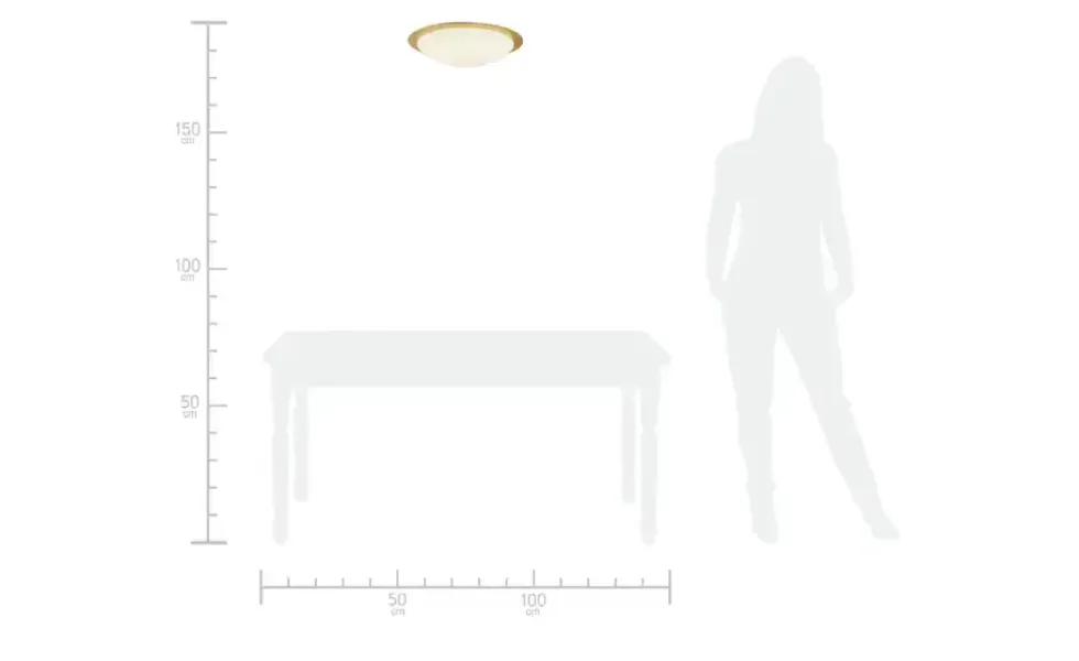 KHG LED-Deckenleuchte, 1-flammig, goldfarben