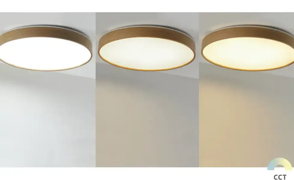KHG LED-Deckenleuchte, 1-flammig, Eichenholz ´groß´
