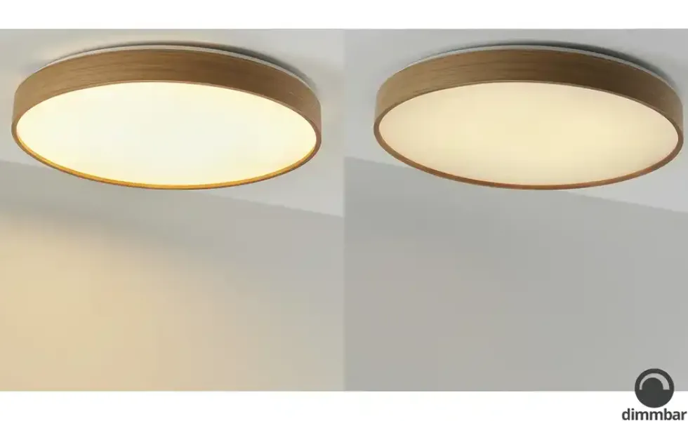 KHG LED-Deckenleuchte, 1-flammig, Eichenholz ´groß´