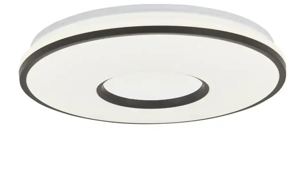KHG LED-Deckenleuchte, schwarz mit Fernbedienung
