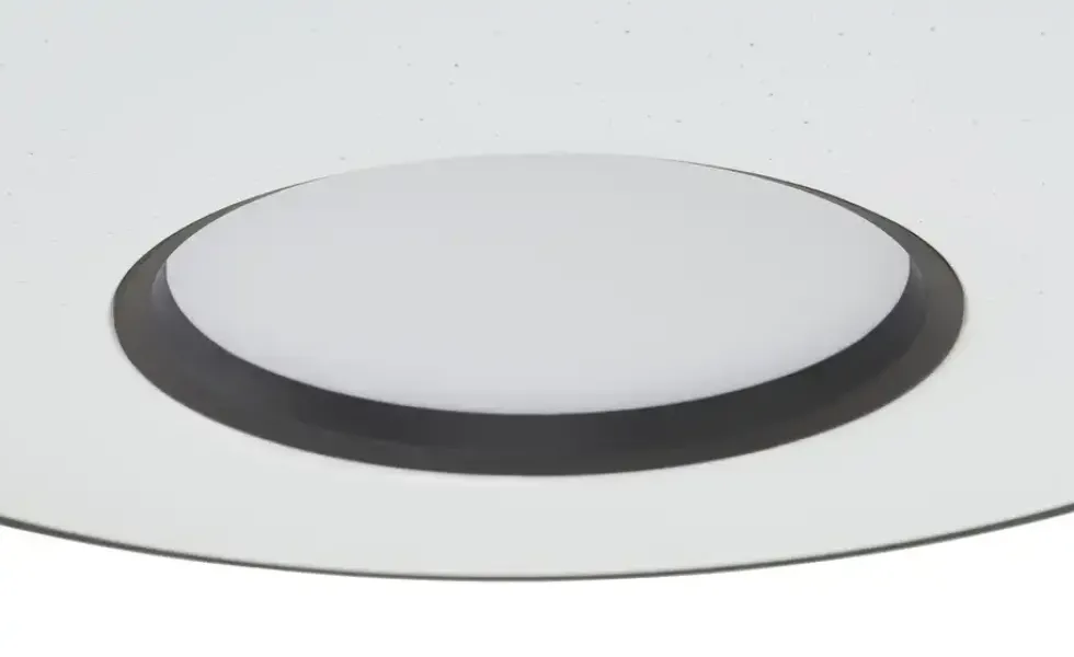KHG LED-Deckenleuchte, schwarz mit Fernbedienung