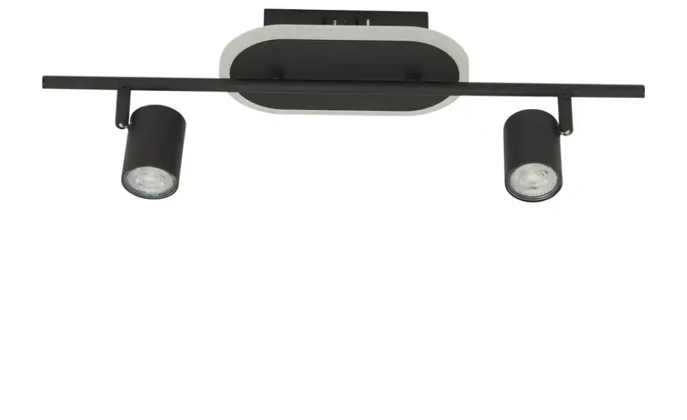 KHG LED-Deckenspot, 2+1-flammig, sandschwarz