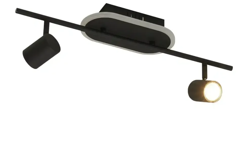KHG LED-Deckenspot, 2+1-flammig, sandschwarz