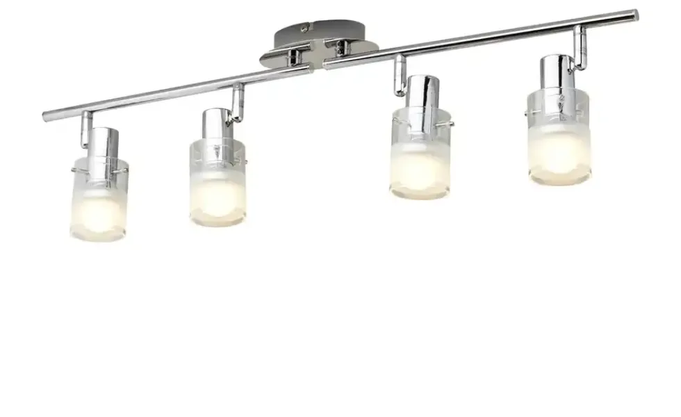 KHG LED- Deckenstrahler, 4-flammig mit Glas