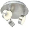 KHG LED-Spot, 3-flammig Nickel matt
