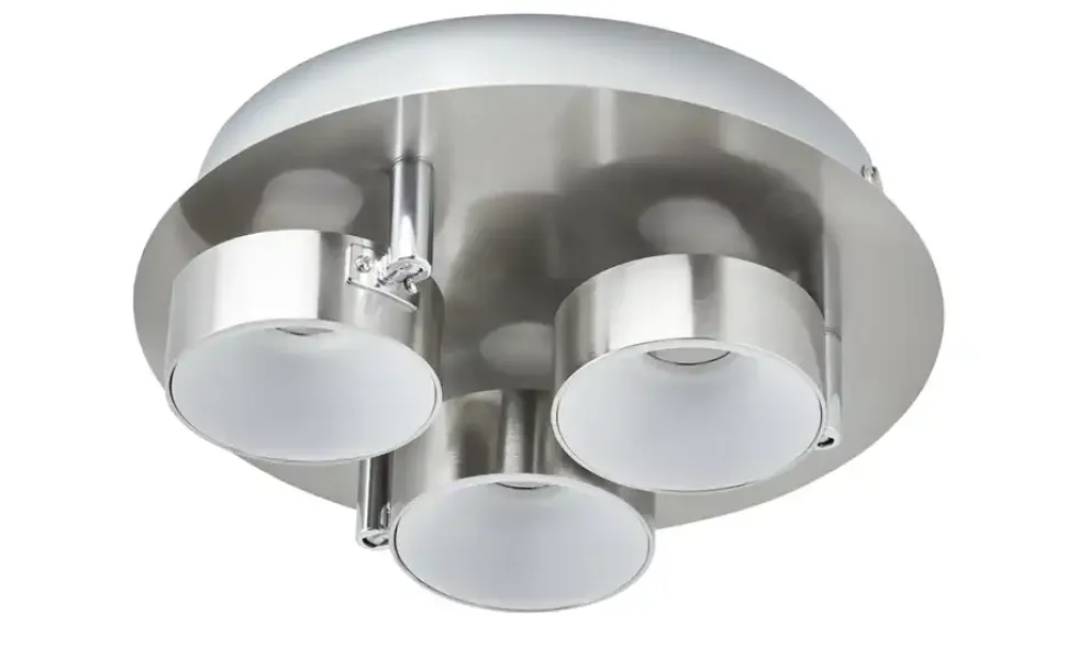 KHG LED-Spot, 3-flammig Nickel matt