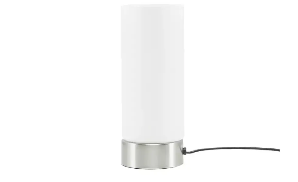 KHG Tischleuchte, 1-flammig, Zylinderform Glas weiß