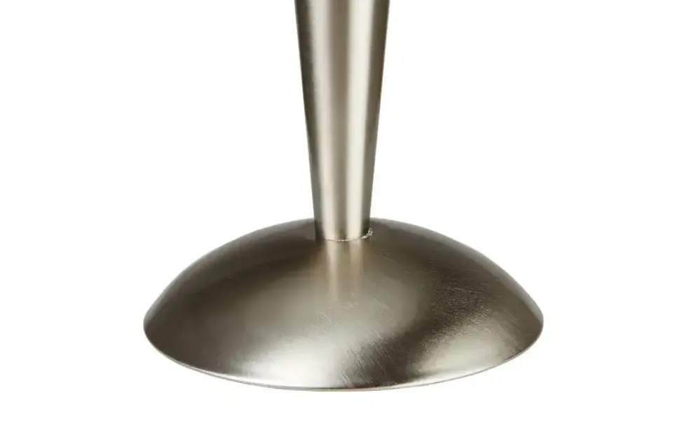 KHG Tischleuchte nickel matt mit Glasschirm