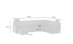 Kollektion Kraft Wohnlandschaft aus Mikrofaser Edda