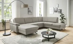Kollektion Kraft Wohnlandschaft mit Sitz- und Rückenbezug aus Leder Kathi