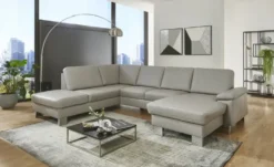 Kollektion Kraft Wohnlandschaft mit Sitz- und Rückenbezug aus Echtleder Samu-L