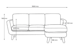 KONSIMO Ecksofa Tagio