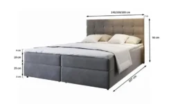 MASSENO Boxbett mit Bettkasten