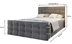MASSENO Boxbett mit Bettkasten
