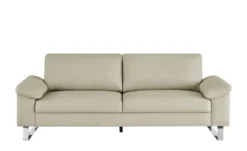 Max Schelling Ledersofa mit Kufengestell Maximum