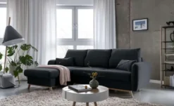 Miuform Ecksofa mit Schlaffunktion Scandic Lagom