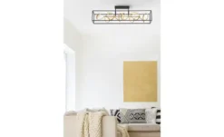 Paul Neuhaus LED-Deckenleuchte schwarz/goldfarben