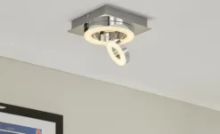 Paul Neuhaus LED-Deckenleuchte, 2-flammig, Kristall-optik