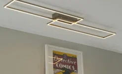 Paul Neuhaus LED-Deckenleuchte, 2-flammig, Nickel matt