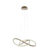 Paul Neuhaus LED-Pendelleuchte, messing-matt, geschwungen