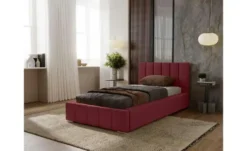 Polsterbett mit Stauraum mit Bettkasten und Lattenrost