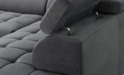 Primo Ecksofa aus Mikrofaser Carrara