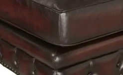Primo Ecksofa Bezug aus Echtleder Chesterfield