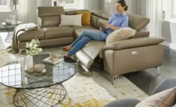 Primo Ecksofa mit elektrischer Relaxfunktion Danae