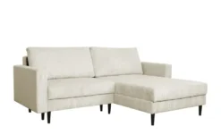 Primo Ecksofa trendiger Cordstoff Livorno