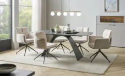 Primo Keramiktisch mit Design-Gestell Giovanni