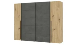 Schwebetürenschrank mit Drehtüren