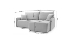 Selsey Ecksofa mit Schlaffunktion Netarro
