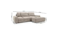 Selsey Ecksofa mit Schlaffunktion Alferia